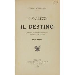 La saggezza e il destino. Versione di Enrico Malvani - Maurice Maeterlinck - copertina