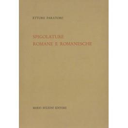 Spigolature romane e romanesche - Ettore Paratore - copertina