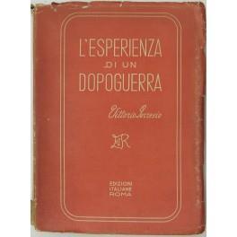 L' esperienza di un dopoguerra. Note sulla lotta antibolscevica in Italia dal 1917 al 1921 - Vittorio Gorresio - copertina