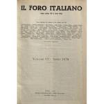 Il Foro Italiano. Fondato nell'anno 1876 da Enrico Scialoja. Anno CI. 1978