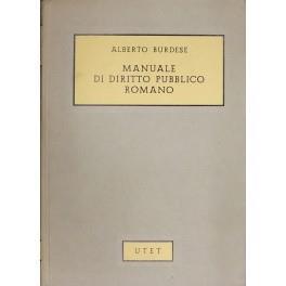 Manuale di diritto pubblico romano - Alberto Burdese - copertina