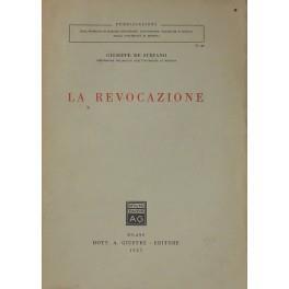 La revocazione - Giuseppe De Stefano - copertina