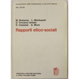 Rapporti etico-sociali. Art. 29-34 - copertina