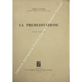 La premeditazione - Enrico Contieri - copertina