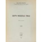 Diritto processuale penale. (Corso di lezioni). Anno accademico 1954-55