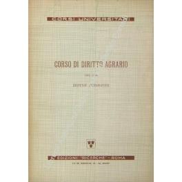 Corso di diritto agrario. 1965-1966. Dispense integrative - Michele Giorgianni - copertina