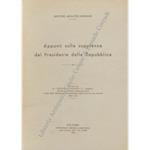 Appunti sulla supplenza del Presidente della Repubblica. Estratto da Il Circolo Giuridico L. Sampolo . Rivista di dottrina e giurisprudenza a cura della Facoltà di giurisprudenza dell'Università di Palermo. Anno 1965