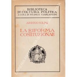 La riforma costituzionale - Arrigo Solmi - copertina