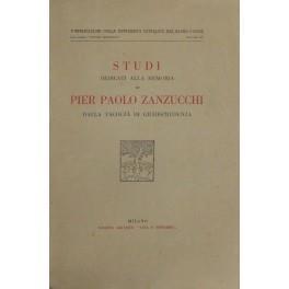 Studi dedicati alla memoria di Pier Paolo Zanzucchi dalla Facoltà di Giurisprudenza - copertina