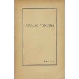 Memorie autobiografiche - Adolfo Venturi - copertina