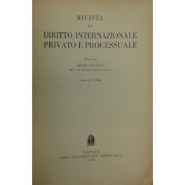 Rivista di diritto internazionale privato e processuale. Diretta da Mario Giuliano. Anno II - 1966 - Mario Giuliano - copertina