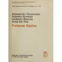 Delle persone fisiche. Art. 1-10 - Alessandro Pizzorusso - copertina
