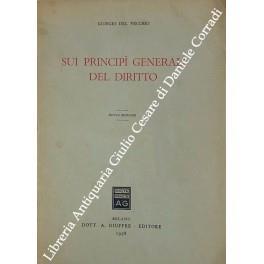 Sui principi generali del diritto - Giorgio Del Vecchio - copertina