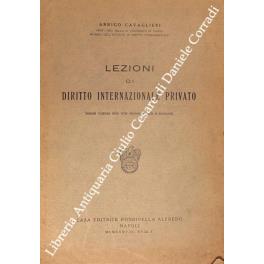 Lezioni di diritto internazionale privato - copertina