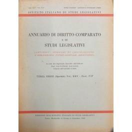 Annuario di diritto comparato e di studi legislativi. A cura di Salvatore Galgano. Terza serie. Vol. XXV - Fasc. 2 e 3: G.D. Ferri - Trasformazioni e incertezze costituzionali. G. Ferrari - Problemi nuovi del nuovo parlamento bicamerale - copertina