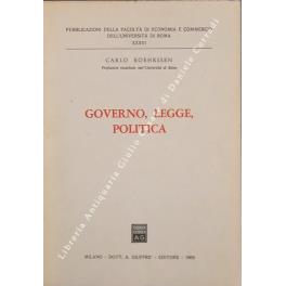 Governo, legge, politica - Carlo Roehrssen - copertina