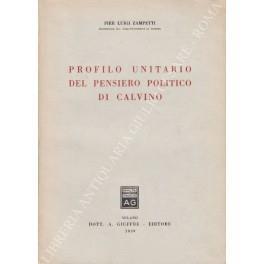Profilo unitario del pensiero politico di Calvino - P. Luigi Zampetti - copertina