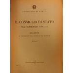 Il Consiglio di Stato nel sessennio 1941-1946. Relazione al Presidente del Consiglio dei Ministri