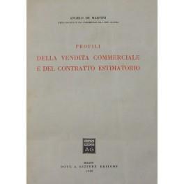 Profili della vendita commerciale e del contratto estimatorio - Angelo De Martini - copertina