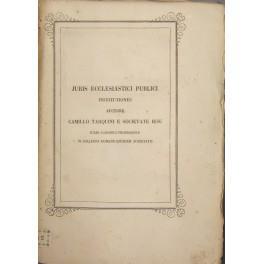 Juris ecclesiastici publici institutiones - copertina