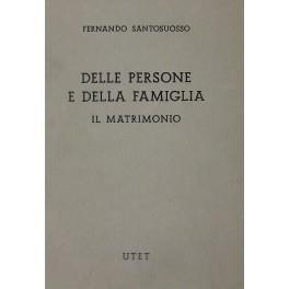 Delle persone e della famiglia. Il matrimonio - Fernando Santosuosso - copertina