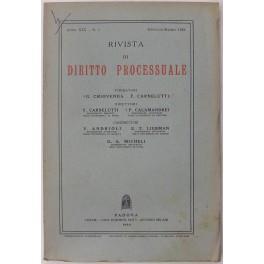 Rivista di Diritto Processuale. Annata 1964. Diretta da: Francesco Carnelutti, Giuseppe Chiovenda, Piero Calamandrei, Enrico Tullio Liebman. Anno XIX (Seconda Serie) - copertina