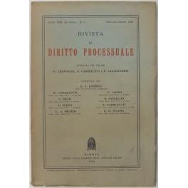 Rivista di Diritto Processuale. Annata 1966. Diretta da: Francesco Carnelutti, Giuseppe Chiovenda, Piero Calamandrei, Enrico Tullio Liebman. Anno XXI (Seconda Serie) - copertina