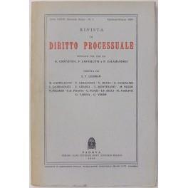 Rivista di Diritto Processuale. Annata 1984. Diretta da: Francesco Carnelutti, Giuseppe Chiovenda, Piero Calamandrei, Enrico Tullio Liebman. Anno XXXIX (Seconda Serie) di: Andrioli V. - copertina