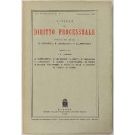 Rivista di Diritto Processuale. Annata 1985. Diretta da: Francesco Carnelutti, Giuseppe Chiovenda, Piero Calamandrei, Enrico Tullio Liebman. Anno XL (Seconda Serie) - copertina