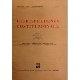 Giurisprudenza Costituzionale. Fondata da Carlo Esposito, Massimo Severo Giannini, Costantino Mortati. Anno XXXVIII - 1993 - copertina