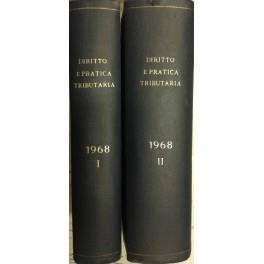 Diritto e Pratica Tributaria. Diretta da Victor Uckmar. Vol. XXXIX - 1968 - copertina