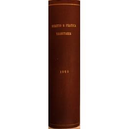 Diritto e Pratica Tributaria. Diretta da Victor Uckmar. Vol. XXXI - 1960 - copertina