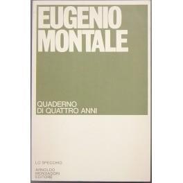 Quaderno di quattro anni - Eugenio Montale - copertina