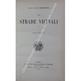 Le strade vicinali - copertina