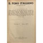 Il Foro Italiano. Fondato nell'anno 1876 da Enrico Scialoja. Anno C. 1977