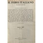 Il Foro Italiano. Fondato nell'anno 1876 da Enrico Scialoja. Anno CX. 1987