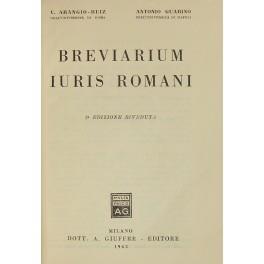 Breviarium Iuris Romani - Vincenzo Arangio Ruiz - copertina