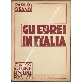 Gli Ebrei in Italia - Paolo Orano - copertina
