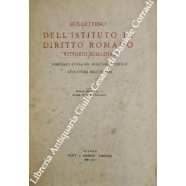 Bullettino Dell'Istituto di Diritto Romano Vittorio Scialoja. Nuova serie - Vol. V. Volume XLVI della Collezione - copertina