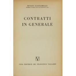 Contratti in generale - Renato Scognamiglio - copertina