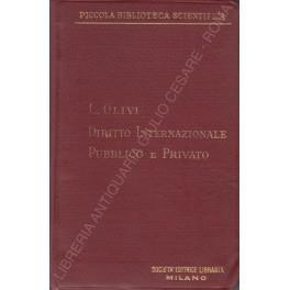 Manuale di diritto internazionale pubblico e privato - Luigi Oliveri - copertina