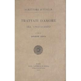 Trattati d'amore del Cinquecento - Giuseppe Zonta - copertina