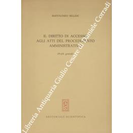 Il diritto di accesso agli atti del processo amministrativo (Profili generali) - copertina