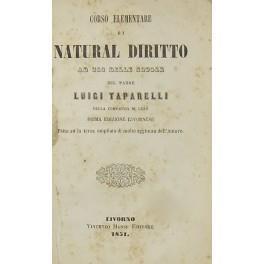 Corso elementare di natural diritto ad uso delle scuole - copertina