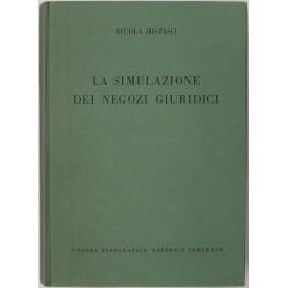 La simulazione dei negozi giuridici - Nicola Distaso - copertina