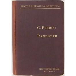 Manuale di pandette - Contardo Ferrini - copertina