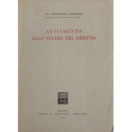 Avviamento allo studio del diritto - Alessandro Groppazzi - copertina