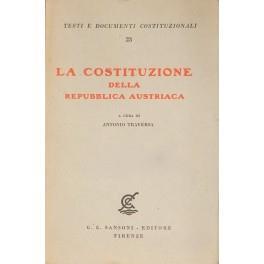 La Costituzione della Repubblica Austriaca - copertina