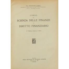 Corso di scienza delle finanze e diritto finanziario - copertina