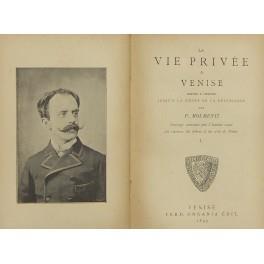 La vie privee a Venise depuis l'origine jusqu'a la chute de la republique - copertina